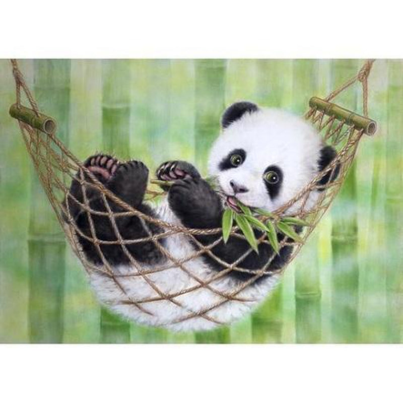 panda hängematte Panda in Hängematte