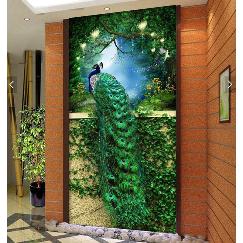 Pfau im Wald ab 50x80cm Diamond painting Deutschland | Diamond painting eigenes bild | Diamond painting kaufen | Diamond painting 5D | Diamond painting amazon | Diamond painting eigenes foto
