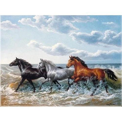 Pferde im Galopp Diamond painting Deutschland | Diamond painting eigenes bild | Diamond painting kaufen | Diamond painting 5D | Diamond painting amazon | Diamond painting eigenes foto