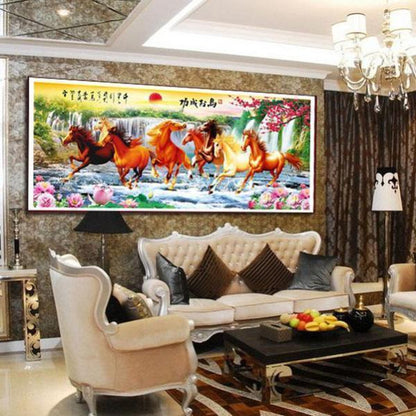 Pferde im Wasser ab 40x100cm Diamond painting Deutschland | Diamond painting eigenes bild | Diamond painting kaufen | Diamond painting 5D | Diamond painting amazon | Diamond painting eigenes foto