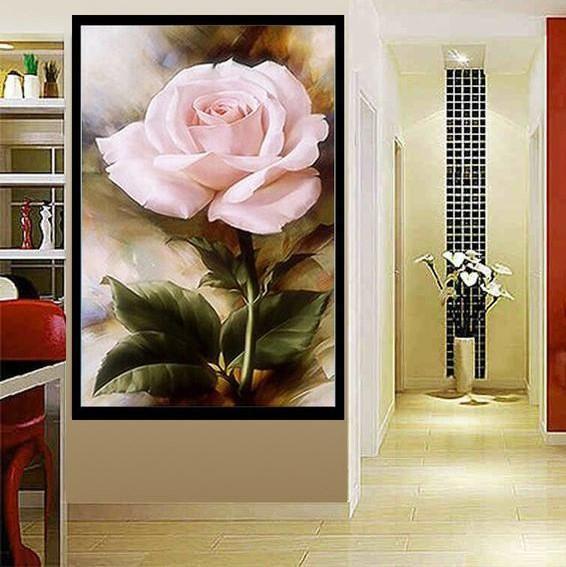 Rose in Rosé ab 50x70cm Diamond painting Deutschland | Diamond painting eigenes bild | Diamond painting kaufen | Diamond painting 5D | Diamond painting amazon | Diamond painting eigenes foto