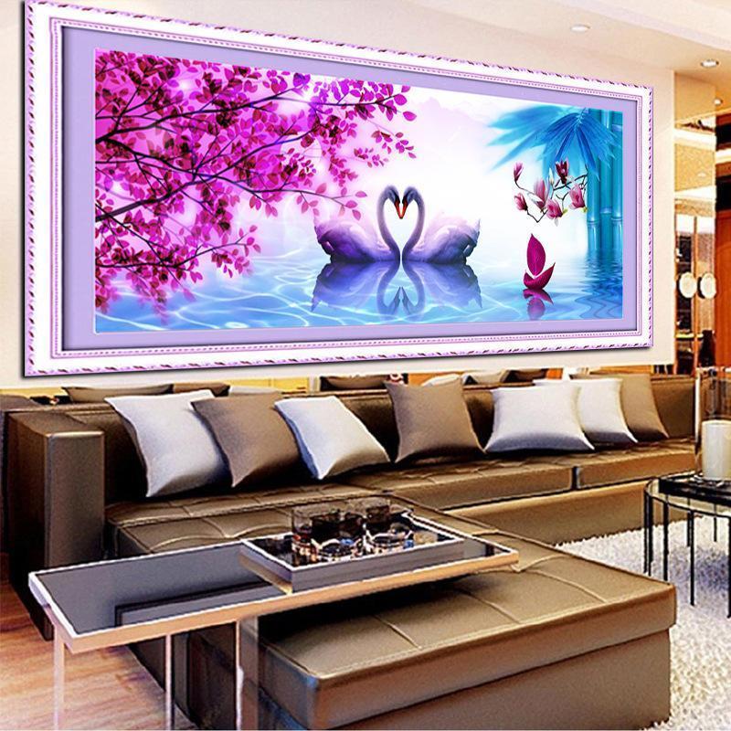 Schwanen-Paar ab 40x100cm Diamond painting Deutschland | Diamond painting eigenes bild | Diamond painting kaufen | Diamond painting 5D | Diamond painting amazon | Diamond painting eigenes foto