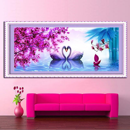 Schwanen-Paar ab 40x100cm Diamond painting Deutschland | Diamond painting eigenes bild | Diamond painting kaufen | Diamond painting 5D | Diamond painting amazon | Diamond painting eigenes foto