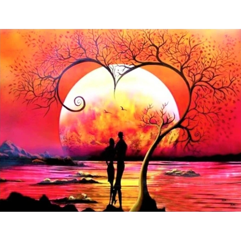 Sonnenuntergang Diamond painting Deutschland | Diamond painting eigenes bild | Diamond painting kaufen | Diamond painting 5D | Diamond painting amazon | Diamond painting eigenes foto