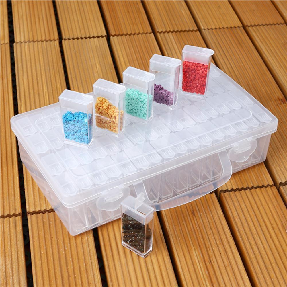 diamond painting bilder aufbewahren Sortierbox | 64 lose Gläser