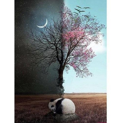 Tag- und Nachtpanda Diamond painting Deutschland | Diamond painting eigenes bild | Diamond painting kaufen | Diamond painting 5D | Diamond painting amazon | Diamond painting eigenes foto