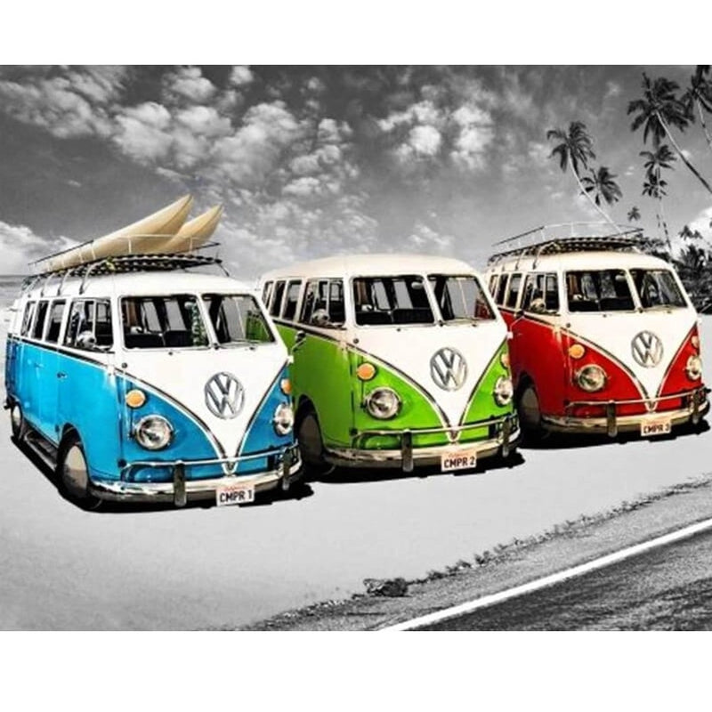 VW Bus 2 Diamond painting Deutschland | Diamond painting eigenes bild | Diamond painting kaufen | Diamond painting 5D | Diamond painting amazon | Diamond painting eigenes foto