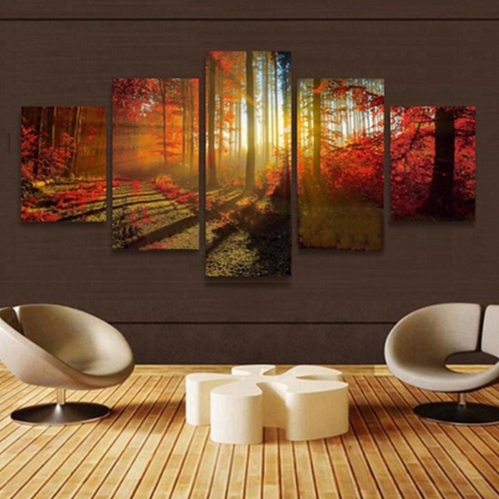 Wald in Herbstfarben | 5 Teile Diamond painting Deutschland | Diamond painting eigenes bild | Diamond painting kaufen | Diamond painting 5D | Diamond painting amazon | Diamond painting eigenes foto