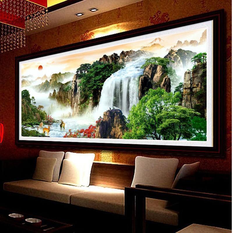 Wasserfall ab 40x100cm Diamond painting Deutschland | Diamond painting eigenes bild | Diamond painting kaufen | Diamond painting 5D | Diamond painting amazon | Diamond painting eigenes foto