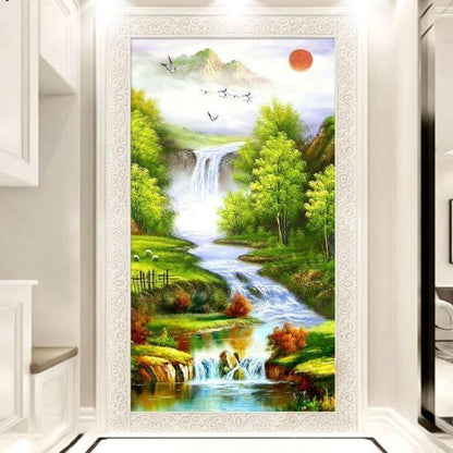 Wasserfall ab 40x100cm Diamond painting Deutschland | Diamond painting eigenes bild | Diamond painting kaufen | Diamond painting 5D | Diamond painting amazon | Diamond painting eigenes foto