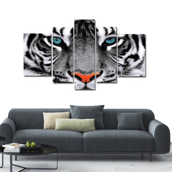 Weißer Tiger | 5 Teile Diamond painting Deutschland | Diamond painting eigenes bild | Diamond painting kaufen | Diamond painting 5D | Diamond painting amazon | Diamond painting eigenes foto