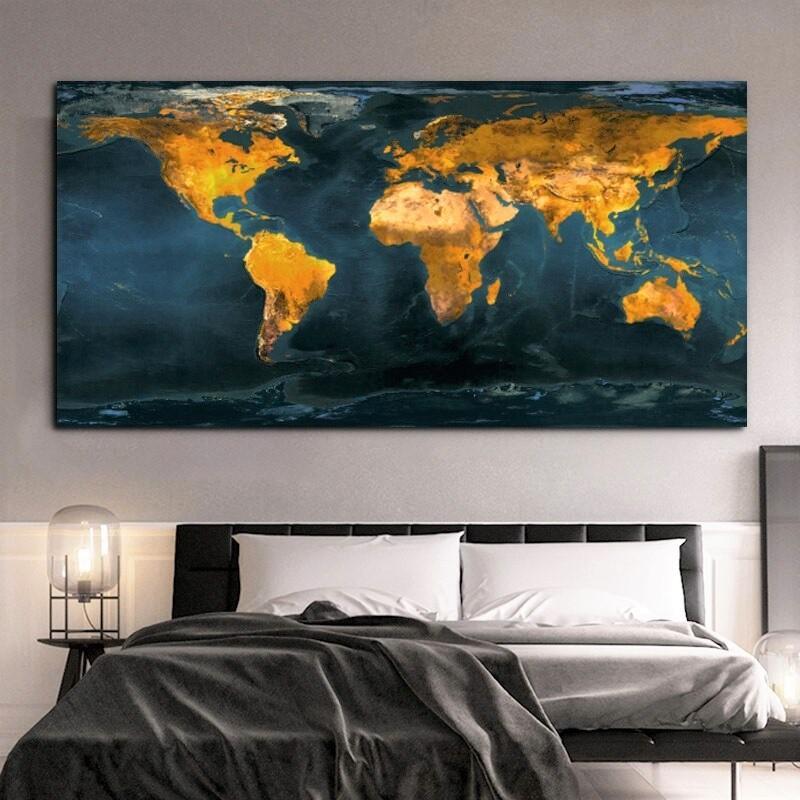 Wereld v.a. 50x100cm Diamond painting | Eigen foto | Dieren | Kopen | Dikke dames | Action | Nederland | Steentjes | Diamant | De Diamond Painter