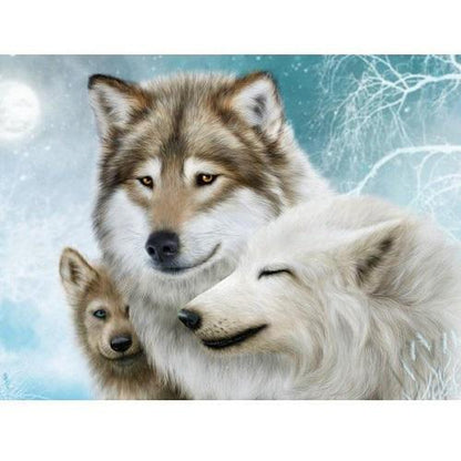 Wolfsfamilie Diamond painting Deutschland | Diamond painting eigenes bild | Diamond painting kaufen | Diamond painting 5D | Diamond painting amazon | Diamond painting eigenes foto