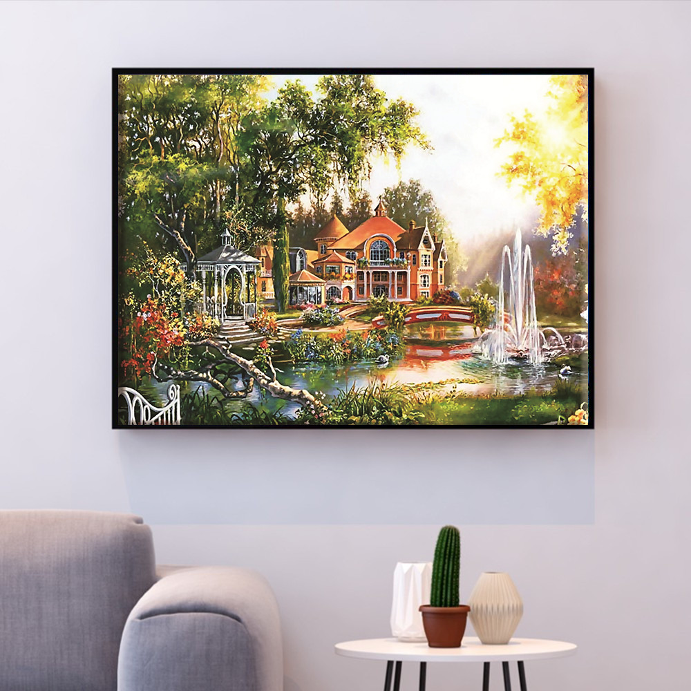 Wunderschöner Garten ab 50x70cm Diamond painting Deutschland | Diamond painting eigenes bild | Diamond painting kaufen | Diamond painting 5D | Diamond painting amazon | Diamond painting eigenes foto